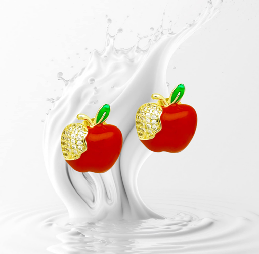Apple Stud Earrings