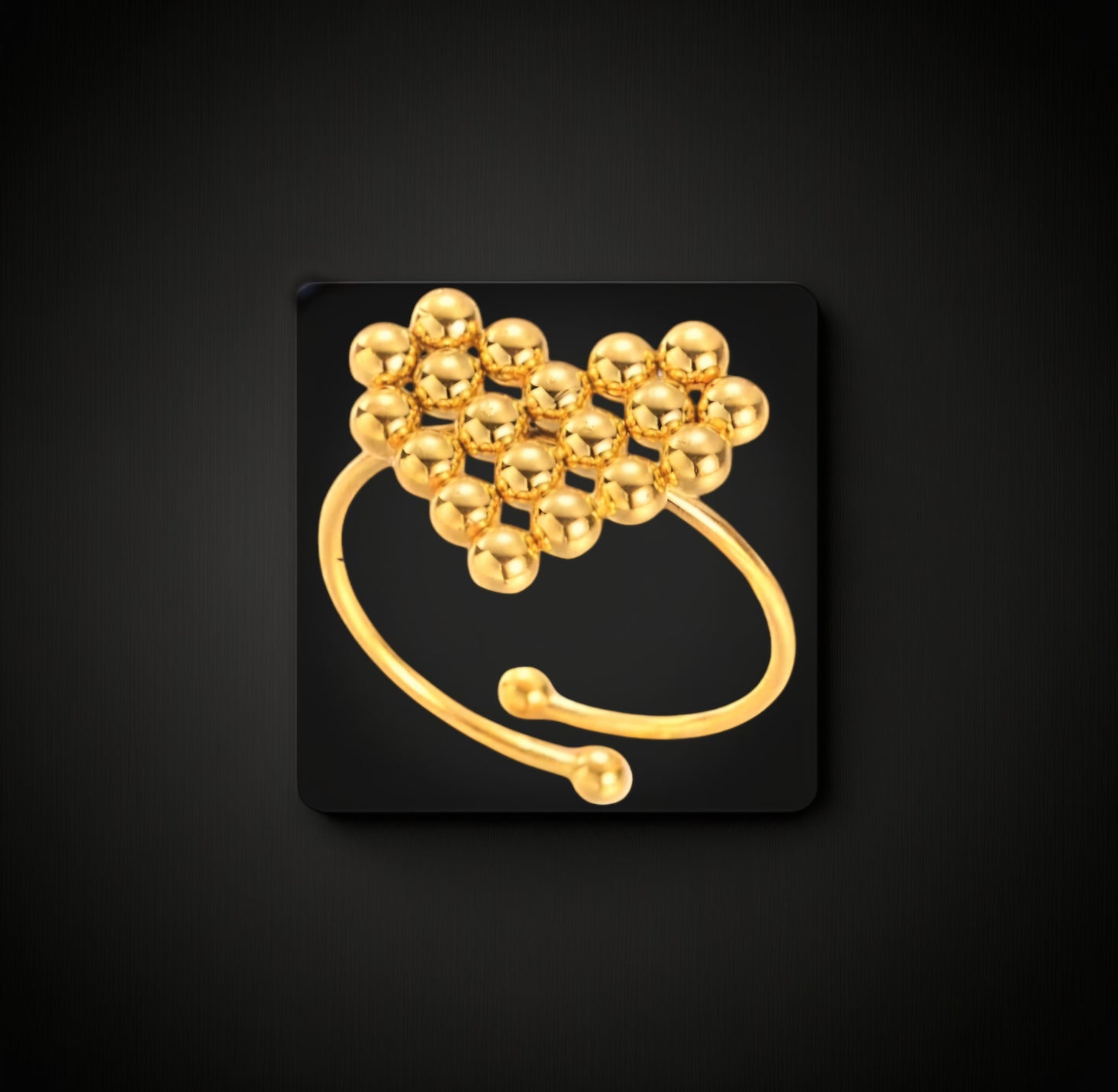 Orbs Heart Ring