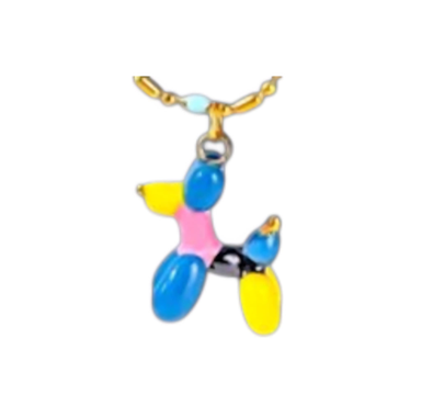 Color Pop Balloon Pup Necklace