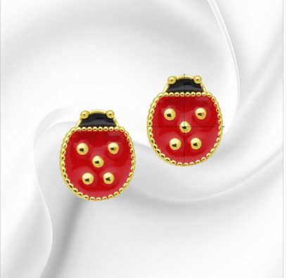 Lady Bug Earrings