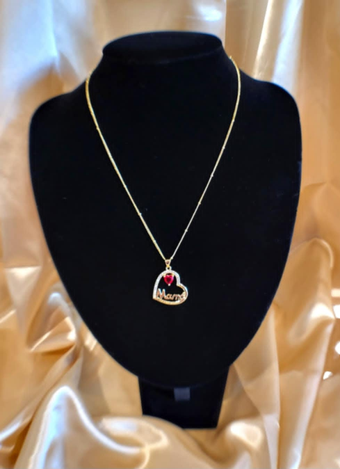 Te Amo Mama Heart Necklace