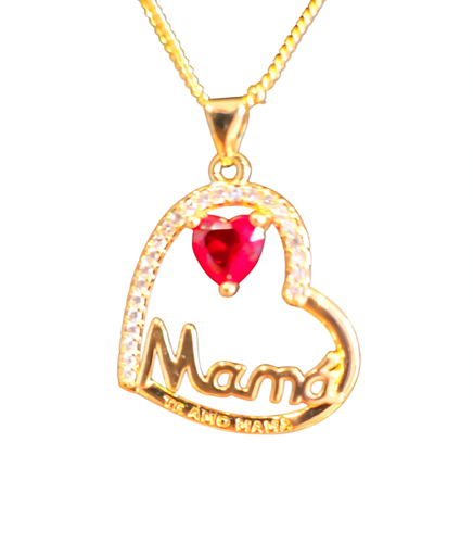 Te Amo Mama Heart Necklace