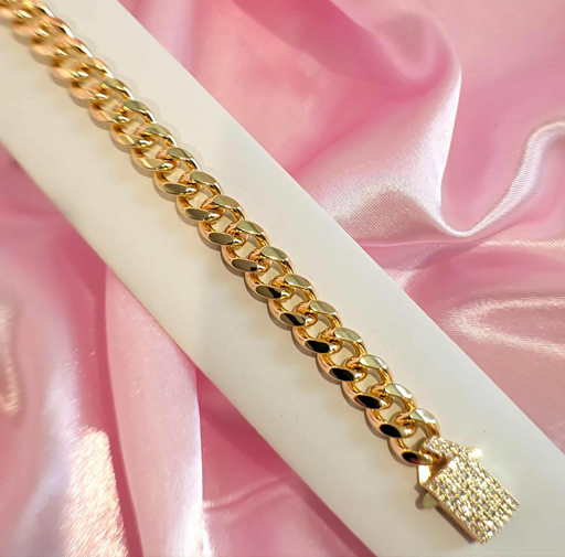 18K Gold-Filled Cuban Bracelet