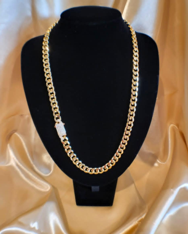 24IN 10MM 18K Gold-Filled Cuban Necklace