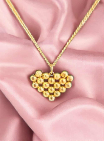 Orbs Heart Necklace