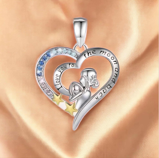 Mother & daughter Heart Necklace