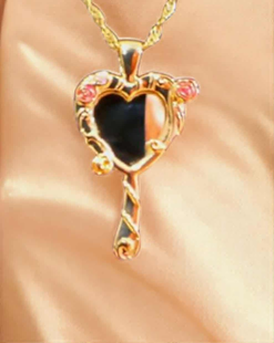 Princess Heart Mirror Necklace