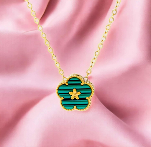Gold Plated Flower Necklace