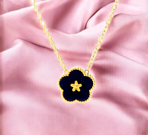 Gold Plated Flower Necklace