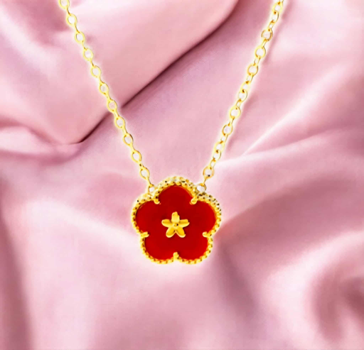 Gold Plated Flower Necklace