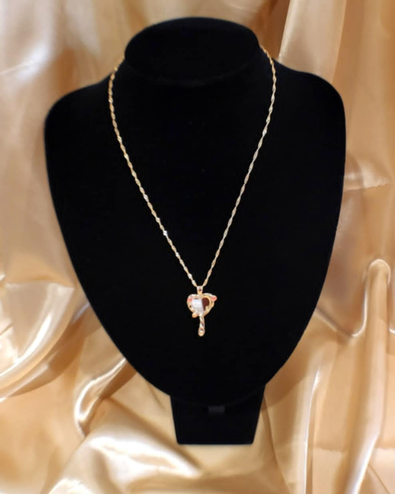Princess Heart Mirror Necklace