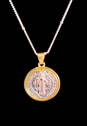 Saint Benedict Medallion Necklace