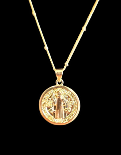 Saint Benedict Medallion Necklace