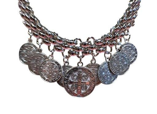Saint Benedict Medallions Necklace