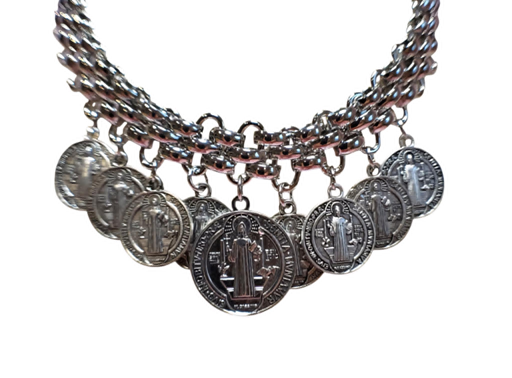 Saint Benedict Medallions Necklace