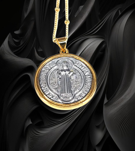 Saint Benedict Medallion Necklace