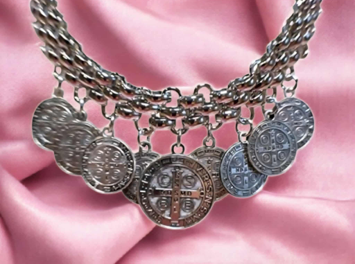 Saint Benedict Medallions Necklace