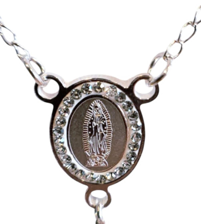925 Silver Plated Stainless Steel Rosary