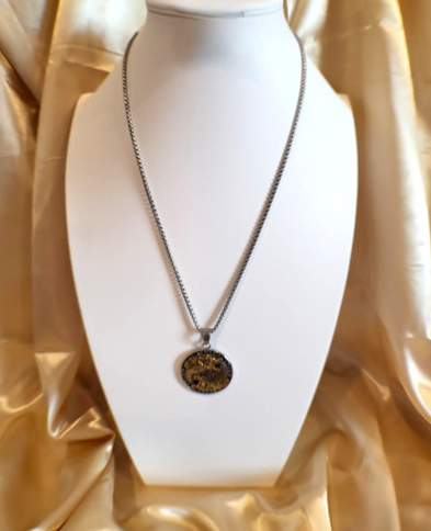 Viking Wolf Medallion Necklace