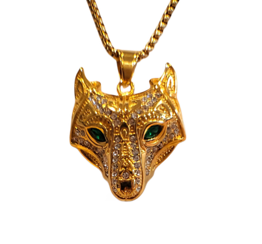 Wolf Head Necklace