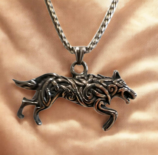 Viking Wolf Necklace